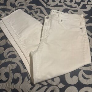 Articles Of Society Cream Ankle Jeans